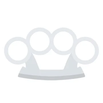 Design vector image icons brass knuckles Stock Illustration
