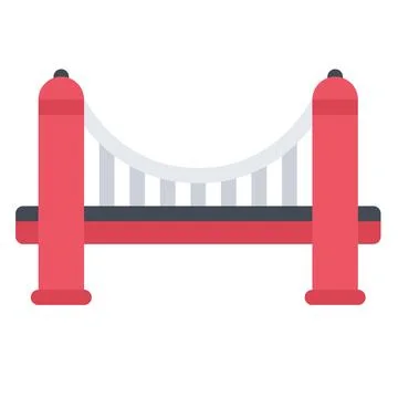 Design vector image icons bridge Stock Illustration