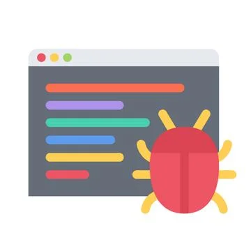 Design vector image icons bug fix Stock Illustration