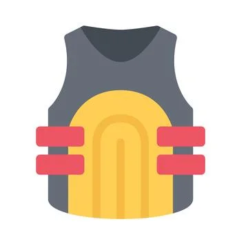 Design vector image icons bulletproof vest Illustrazione stock