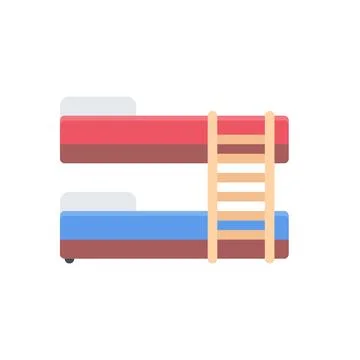 Design vector image icons bunk-bed Stock Illustration