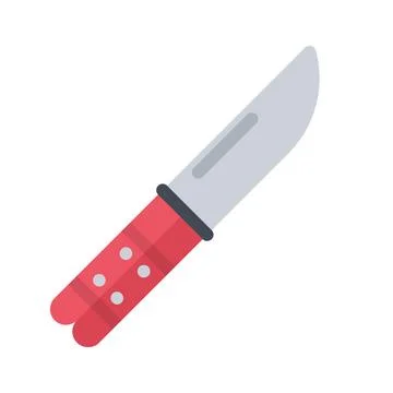 Design vector image icons butterfly knife Stock Illustration