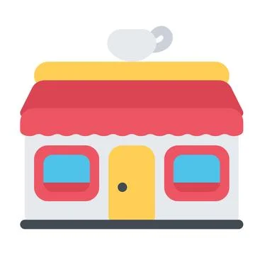 Design vector image icons cafe Illustrazione stock