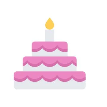 Design vector image icons cake Stock Illustration