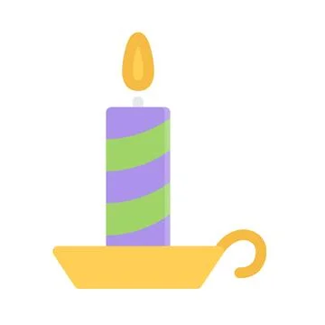 Design vector image icons candle Stock Illustration