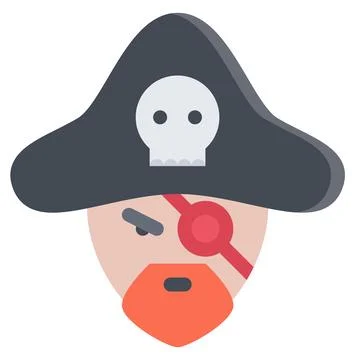 Design vector image icons captain Stock Illustration