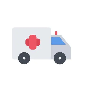Design vector image icons car ambulance Stock Illustration
