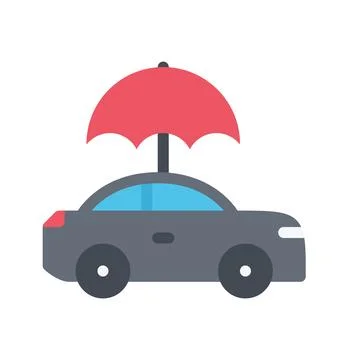 Design vector image icons car insurance Stock Illustration