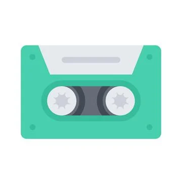 Design vector image icons cassette Stock Illustration