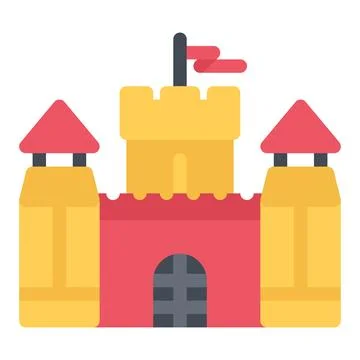 Design vector image icons castle Stock Illustration