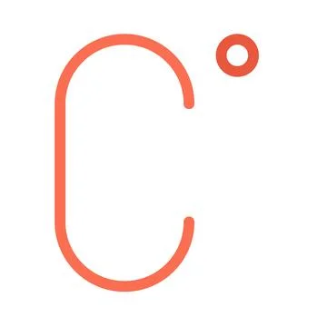 Design vector image icons celsius degrees Stock Illustration