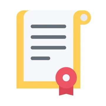 Design vector image icons certificate Stock Illustration