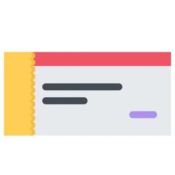 Design vector image icons checkbook Stock Illustration