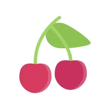 Design vector image icons cherry Stock Illustration