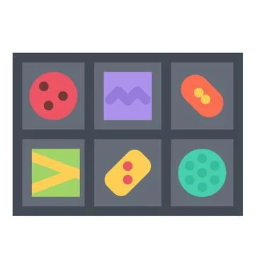 Design vector image icons chocolate candies Stock Illustration