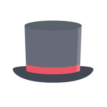 Design vector image icons clothes cylinder hat Stock Illustration