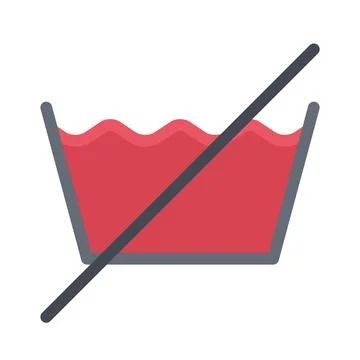 Design vector image icons clothes don't wash Stock Illustration