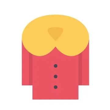 Design vector image icons clothes fur coat Stock Illustration