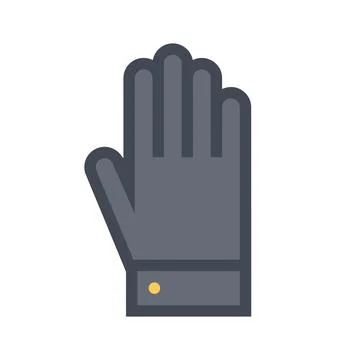 Design vector image icons clothes gloves Stock Illustration