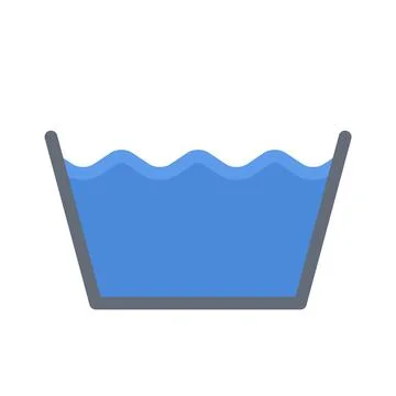 Design vector image icons clothes machine wash Stock Illustration