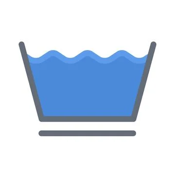 Design vector image icons clothes machine wash Illustrazione stock