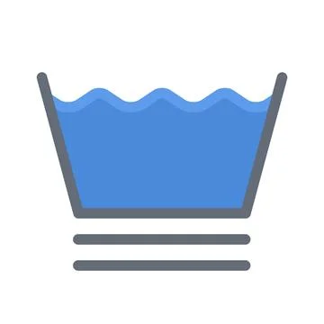 Design vector image icons clothes machine wash Stock Illustration