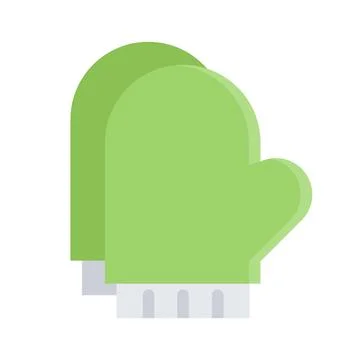 Design vector image icons clothes mittens Stock Illustration