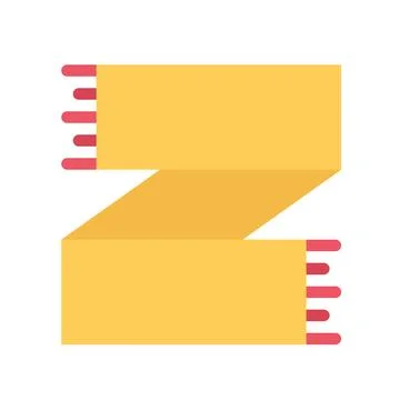 Design vector image icons clothes scarf Stock Illustration