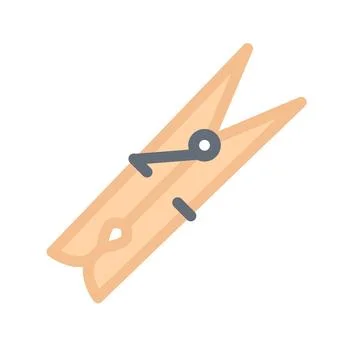 Design vector image icons clothespin Stock Illustration