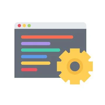 Design vector image icons code optimization Stock Illustration