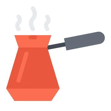 Design vector image icons coffee pot Stock Illustration