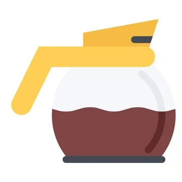Design vector image icons coffee pot Stock Illustration