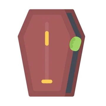 Design vector image icons coffin Illustrazione stock