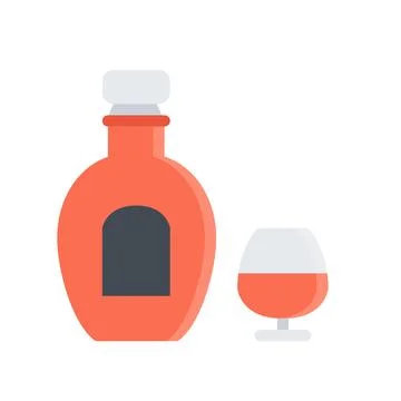 Design vector image icons cognac Stock Illustration