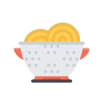 Design vector image icons colander Stock Illustration