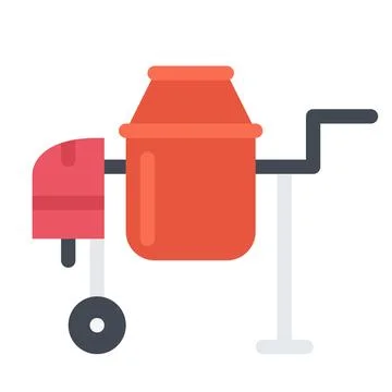 Design vector image icons concrete mixer Stock Illustration