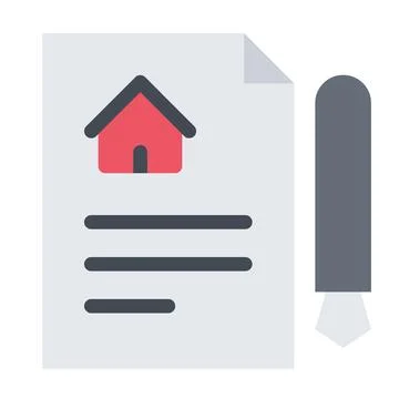 Design vector image icons contract Stock Illustration
