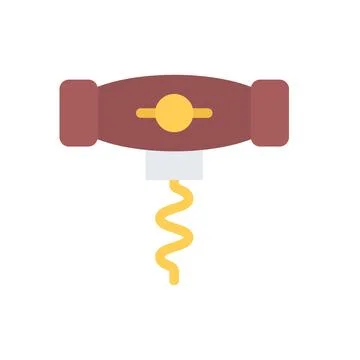 Design vector image icons corkscrew Illustrazione stock