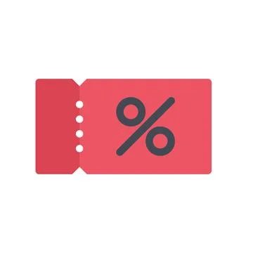 Design vector image icons coupon Stock Illustration