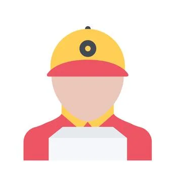 Design vector image icons courier Stock Illustration