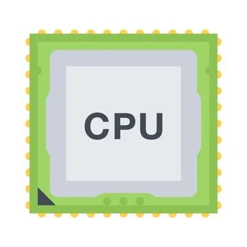 Design vector image icons cpu Stock Illustration