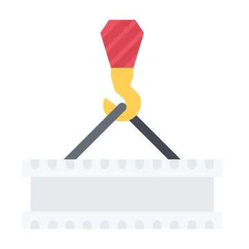 Design vector image icons crane Stock Illustration