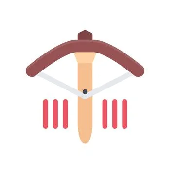 Design vector image icons crossbow Stock Illustration