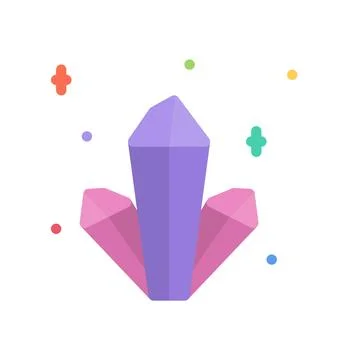 Design vector image icons crystal 库存插图