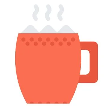 Design vector image icons cup of cocoa Illustrazione stock
