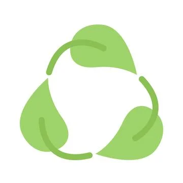 Design vector image icons cycling leaves Stock Illustration