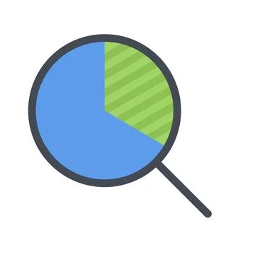 Design vector image icons data analysis Illustrazione stock