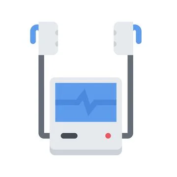 Design vector image icons defibrillator Stock Illustration