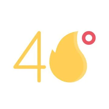 Design vector image icons degrees Stock Illustration