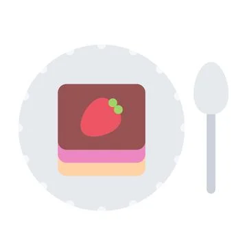 Design vector image icons dessert Stock Illustration